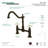 Kingston Brass Heritage Two-Handle 2-Hole Deck Mount Bridge Kitchen Faucet-29515679