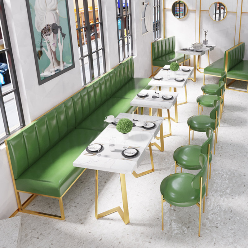 Banc rembourré Light Luxury, Vert