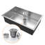 Belfry Kitchen Mattalyn 70mm W Single Bowl Stainless Steel Kitchen Sink with 1 Faucet Hole-1654015344