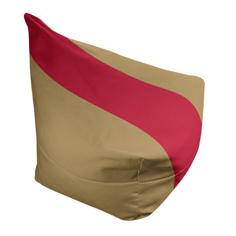 Sac de pois classique, Doré mat / rouge, H 42 po x l 38 po x P 31 po