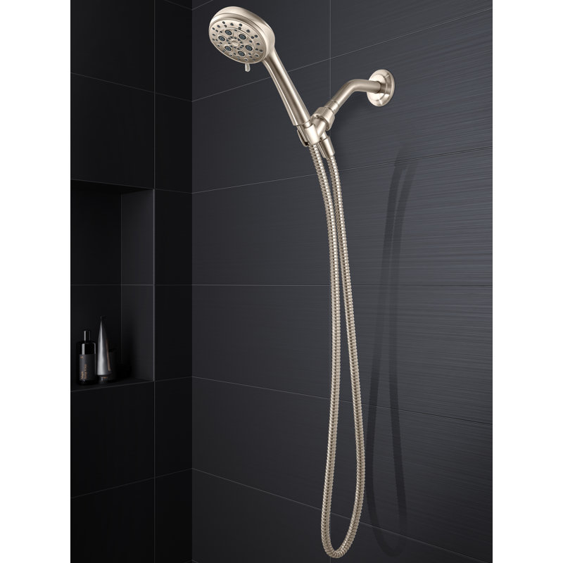Vie Multi Function Handheld Shower Head, Brushed Nickel