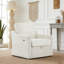 Fauteuil pivotant avec tissu chenille doux-263872709