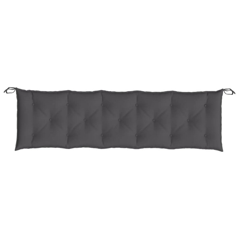Coussin d'extérieur Claire pour banc, tissu capitonné, L 70,9 po x P 19,7 po, Gris