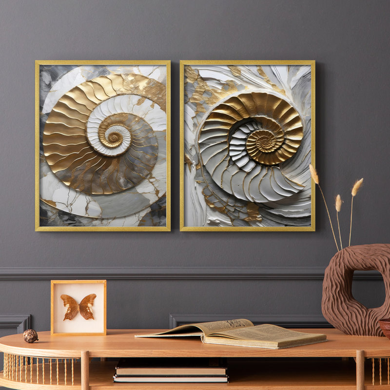 Plaster Dreams III - reproduction encadrée de qualité supérieure - prête à être accrochée - aucun clou requis - aucun clou requis