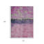 Tapis d'extérieur lavable abstrait 10 pi x 14 pi rosé