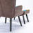 Kohlson 25.59'' Wide Tufted Wingback Chair and Ottoman-1992808889