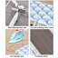 Planche à repasser, planche à repasser pliante pleine grandeur de 42 pouces, planche à repasser pliante à 4 pieds pour la maison, planche à repasser étendue à l'extérieur avec housse amovible résistante à la chaleur (bleu)