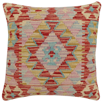 100% Wool Throw Square Pillow Cover & Insert