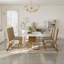 Chaise parsons en velours capitonné Lyalya