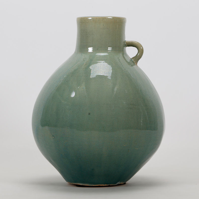 Bouteille de style rétro en porcelaine bleue et verte de 12 po de long Lily's Lily