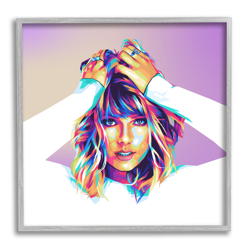 «Modern Taylor Portrait» encadré sur bois par Birch & Ink Print, Estampe numérique Farmhouse, H 24 po x l 24 po x P 1,5 po