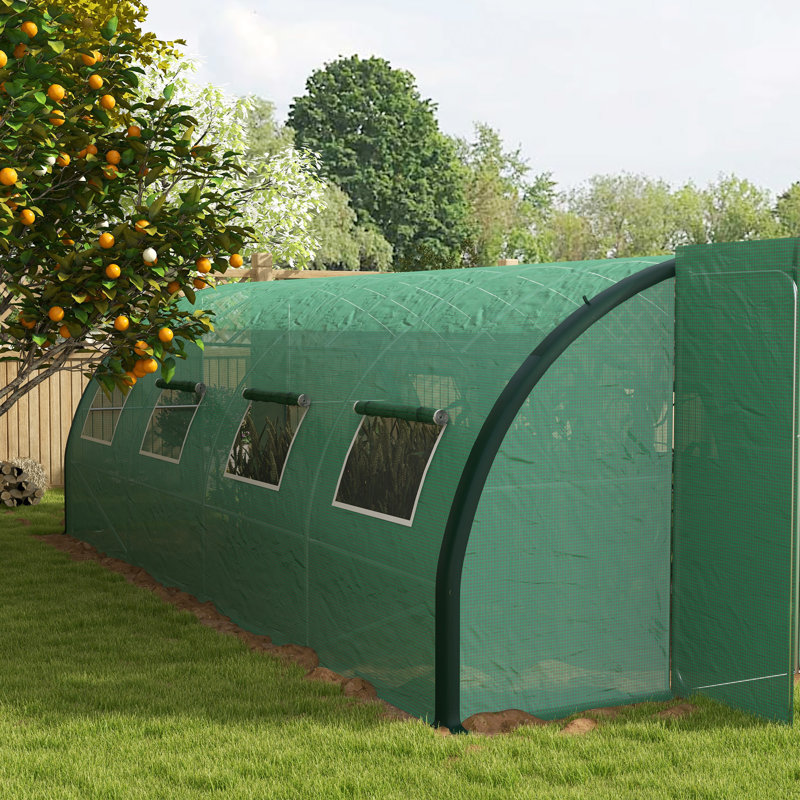 9.5 Ft W x 19.5 Ft D Hobby Greenhouse