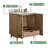 Fully Assembled 36''  Light Coffee Freestanding Single Sink Bathroom Vanity With Wood Construction -756995428