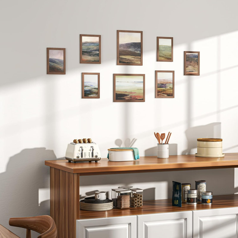 Brown Gallery Wall Picture Frame - Frames Included: 12