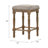 Ilkinas Upholstered Counter Height Stool in Weathered Oak-95207695-112554277