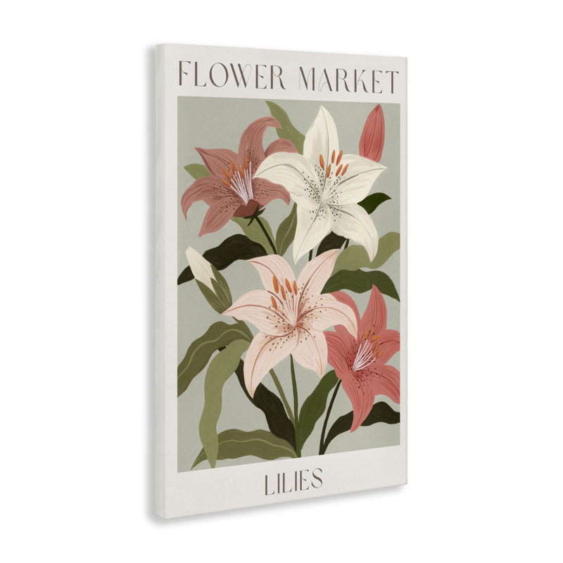 «Flower Market Lilies», conception par Courtney Haley, H 36 po x l 24 po