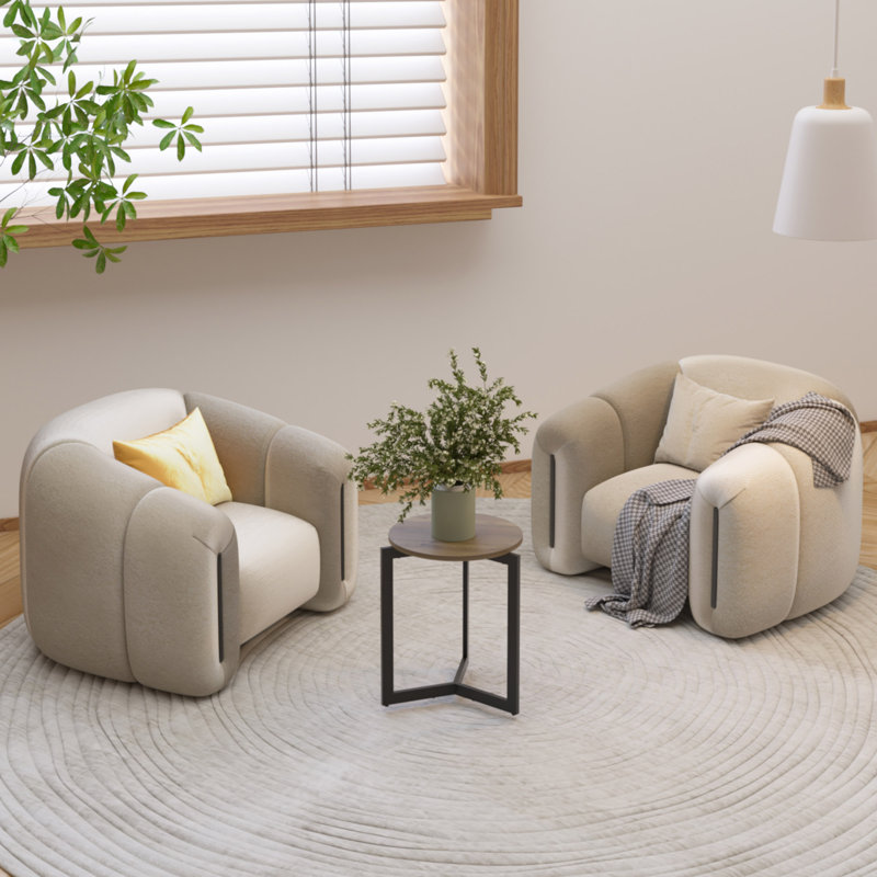 Round Side Table, Round Accent End Table