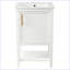 Meuble-lavabo moderne avec lavabo et porte à fermeture douce-102422846