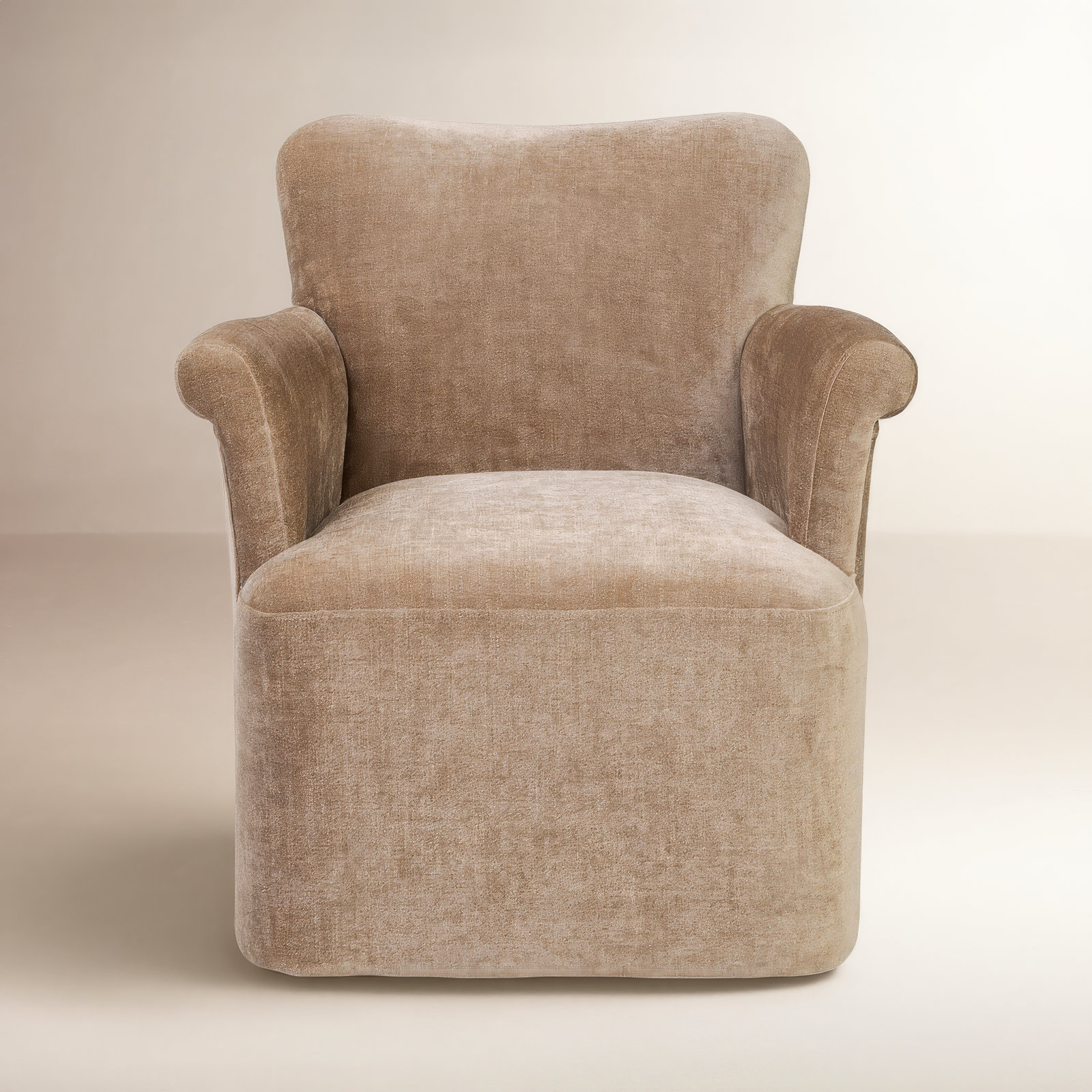 Amber Lewis x Four Hands Swivel Armchair, Altair Mushroom