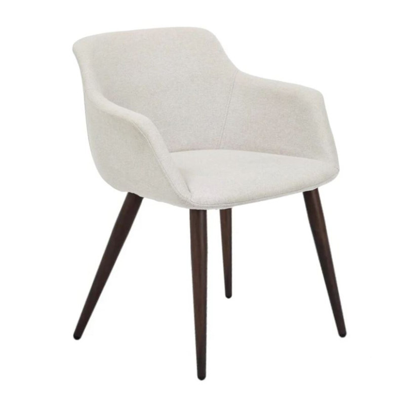 Chaise en tissu Ecneref, Colombe