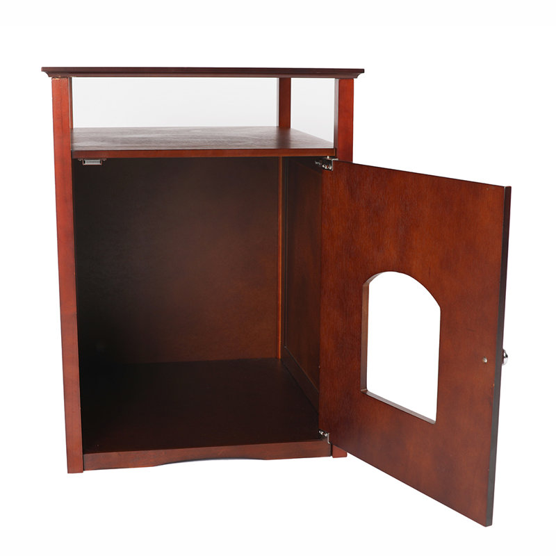 Chethan Litter Box Enclosure, Walnut