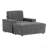 Oversized Chaise Lounge Indoor,Faux Rabbit Fur Sofa Bed with Storage Ottoman and Armrests-2046096558