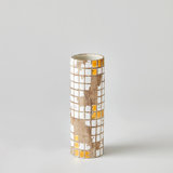 Golden Mosaic Vase-Med