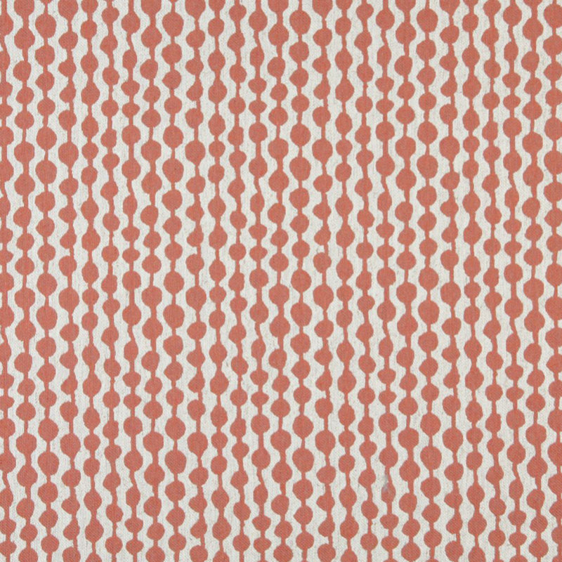 Tissu rayé en mélange de coton, Orange
