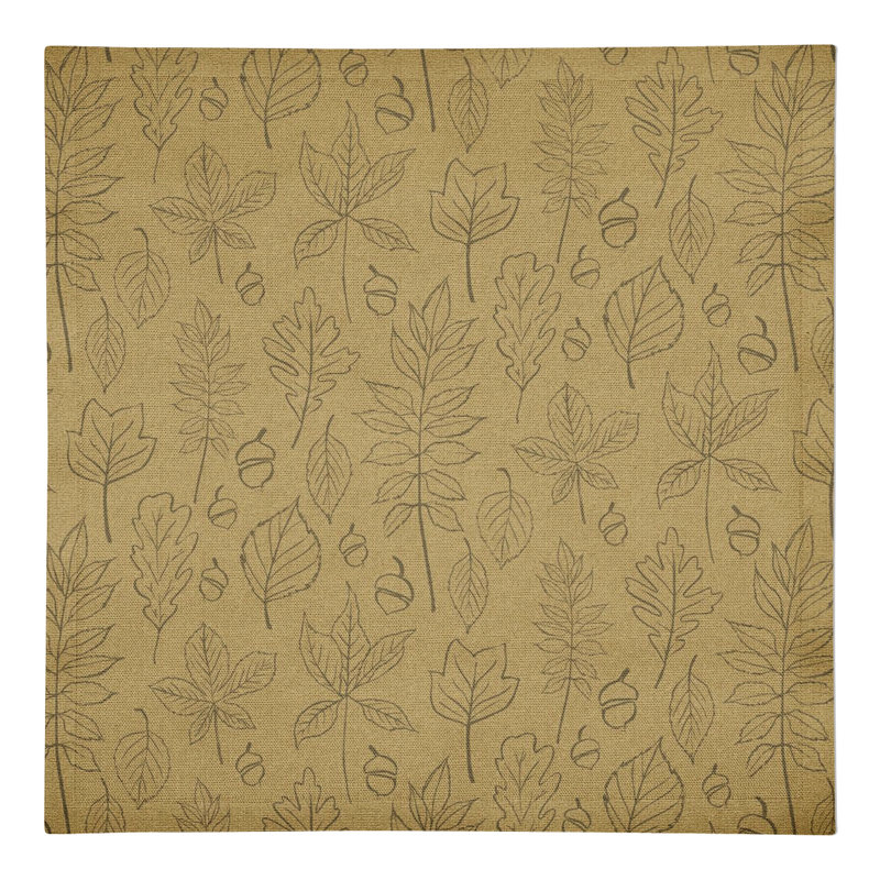 Loughman Cotton Floral Square Napkin, Mustard Yellow