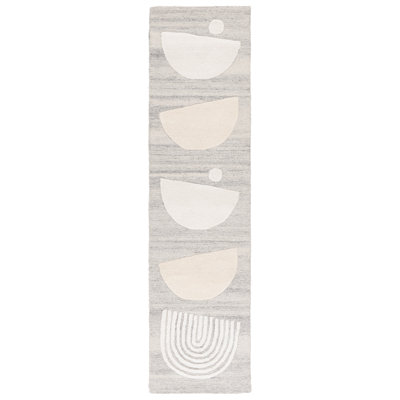 Lecresha Ebony Hand Tufted Wool Pile Rug