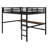 Metal Loft Bed With Power Outlet And LED Lighted