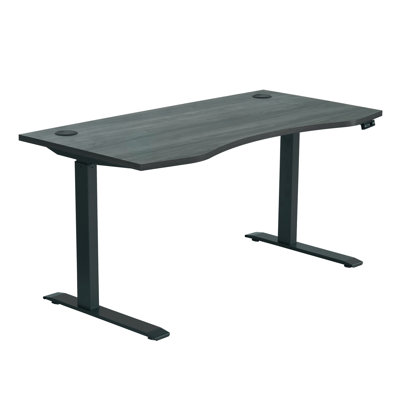 Kaylan PRO Series Ergonomic Curve 30” x 60” Electric Sit-Stand Desk with Dual Motors