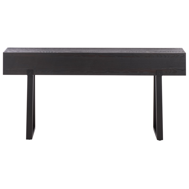 Vonette Steel Leg Console, Chocolate