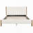 Bed Frame with Boucle Upholstered Thick Headboard-290477610