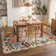 Tawann Machine Washable Floral Farmhouse Area Rug with Non-Slip Backing for Living Room, Dining Room, Bedroom