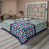 Blue Orange White Patchwork