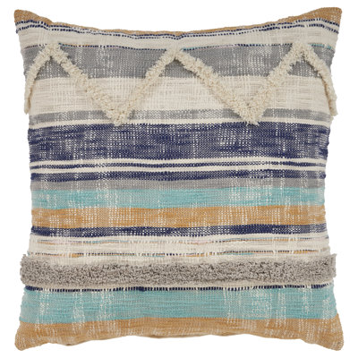 Dominigue Chevron Handmade Cotton Throw Pillow 
