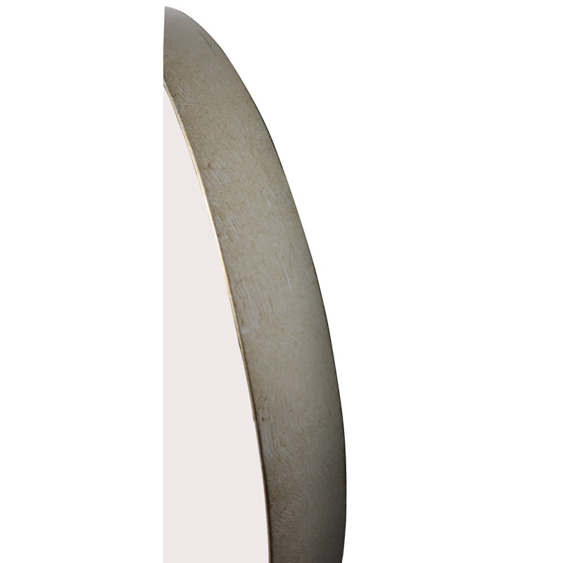 Alexei Flat Mirror, 50.50cm H x 50.50cm W x 4cm D, Antique Champagne Silver