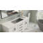 Lavabo de salle de bain encastrable en pierre 31,4 po x 16,7 po Badeloft UB-05-L-MGRY en gris mat-71991113
