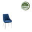 Chaise de salle à manger en velours touffetée Fabriciano-245071932
