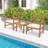 Rafiel Wood 2 - Person Patio Conversation Set with Cushions-1197628428