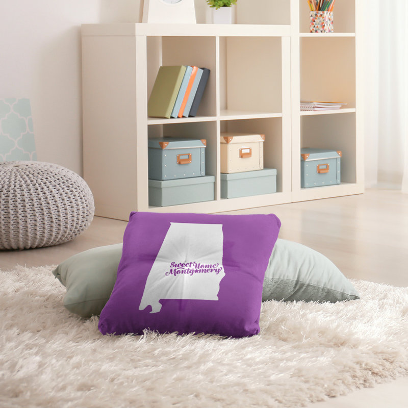Housse de coussin et insert, H 26 po x l 26 po, Violet, Montgomery
