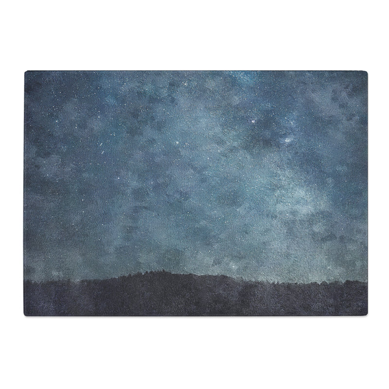 Tempered Glass Starry Starry Sky Chopping Board, 20 cm x 28.5 cm