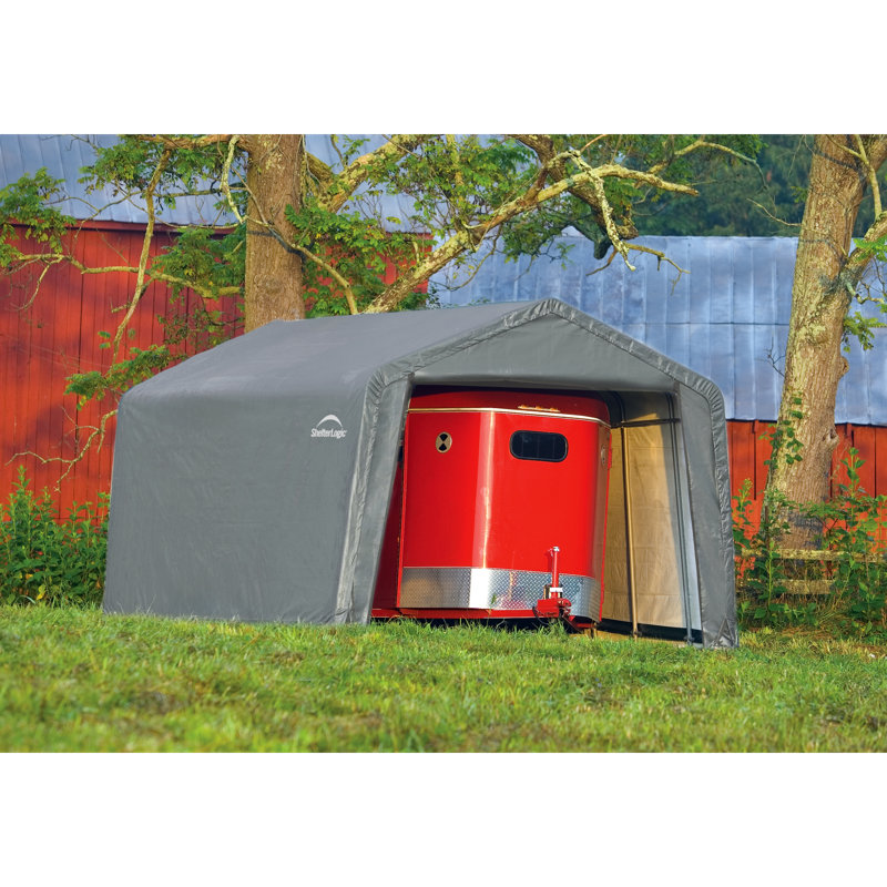 Garage-in-a-Box® Roundtop® Shelter 12 X 20 Ft., 8'6" H x 12'3" W x 20' D