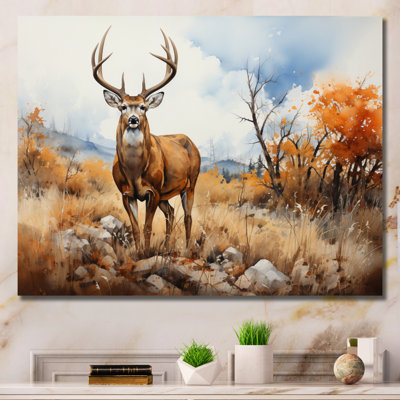 " Deer Golden Serenity "