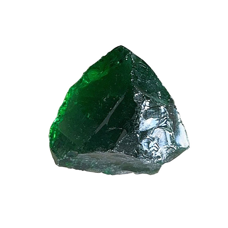 Verre recyclé 30-50mm vert émeraude