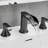 Modern Style Widespread Two Handle Faucet in Oil Rubbed Bronze
