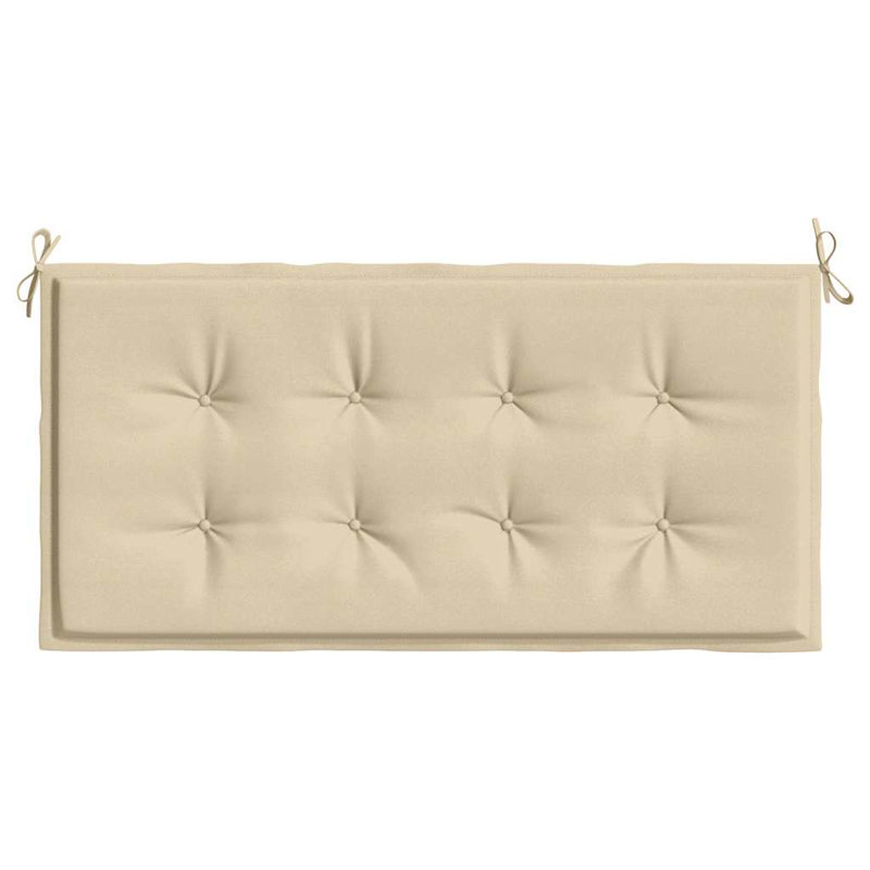 Coussin de jardin en tissu Oxford, Tissu - Crème, H 19,7 po x l 47,2 po x P 1,2 po