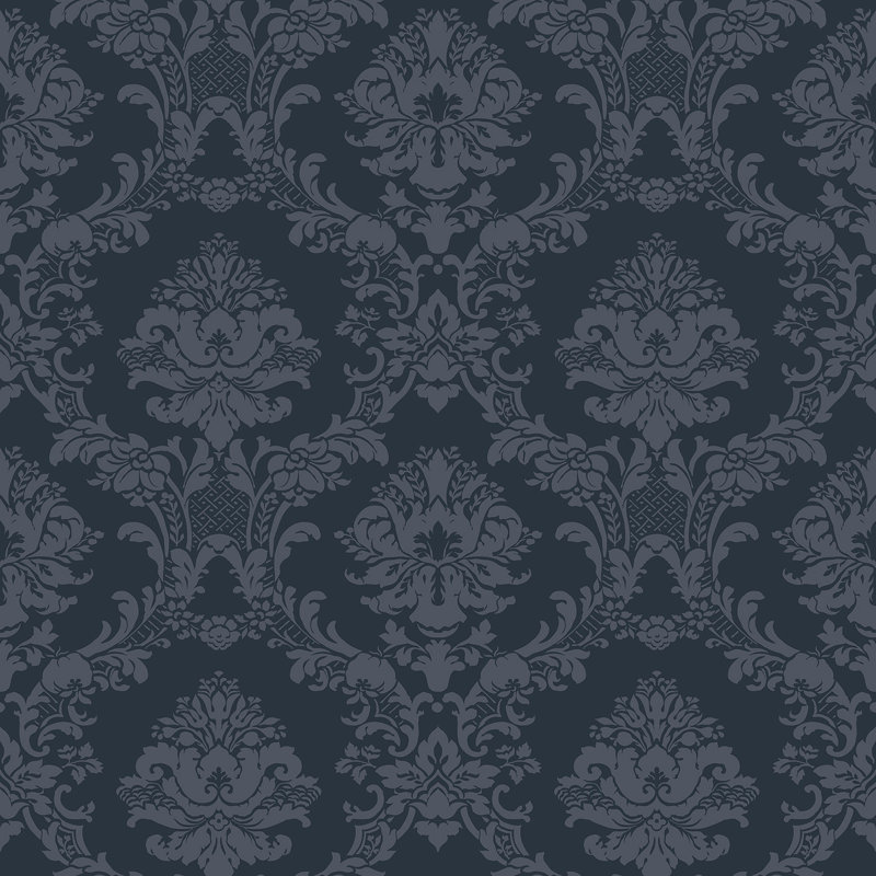 Palmwood 10m x 52.8cm Semi-Gloss Wallpaper Roll, Blue