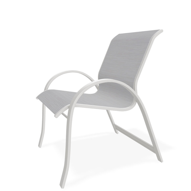 Fauteuil de salle à manger empilable Hiraku, Abalone, Neige